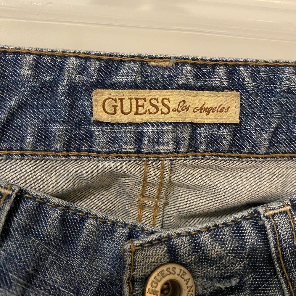Guess Jeans Ultra Low Rise Scarlet Straight Size 25 or 0 - Picture 6 of 9